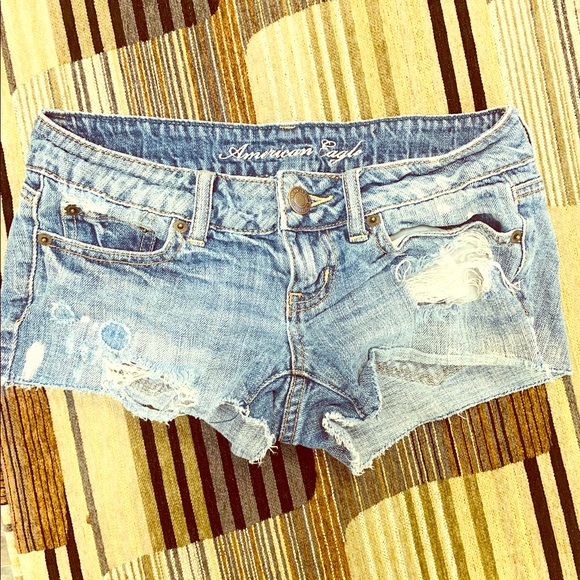 Super Short Denim Jean Shorts - Picture 1 of 3